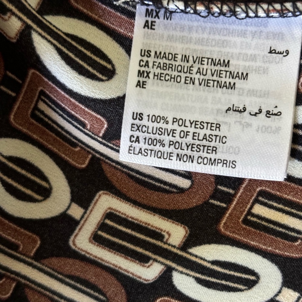 INC International Concepts women’s dress size M Brown Black and White Chain - Picture 8 of 9
